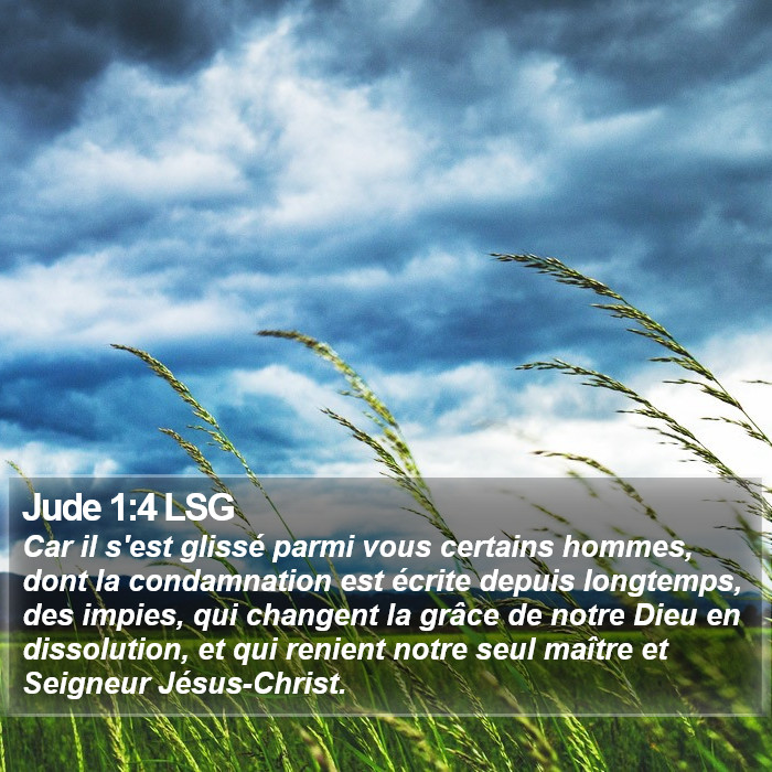 Jude 1:4 LSG Bible Study