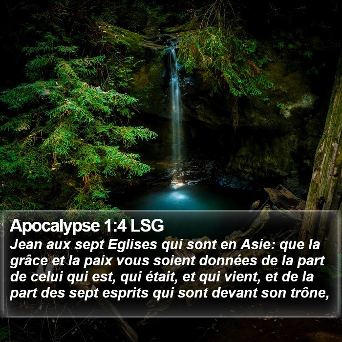 Apocalypse 1:4 LSG Bible Study