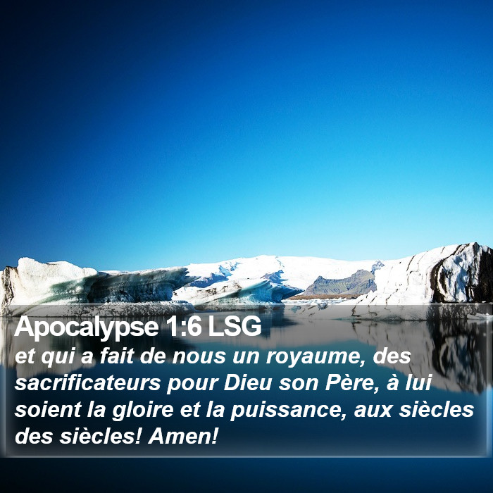 Apocalypse 1:6 LSG Bible Study