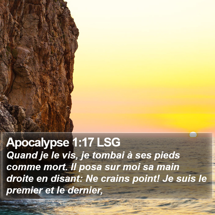 Apocalypse 1:17 LSG Bible Study