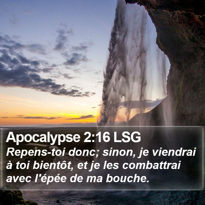 Apocalypse 2:16 LSG Bible Study
