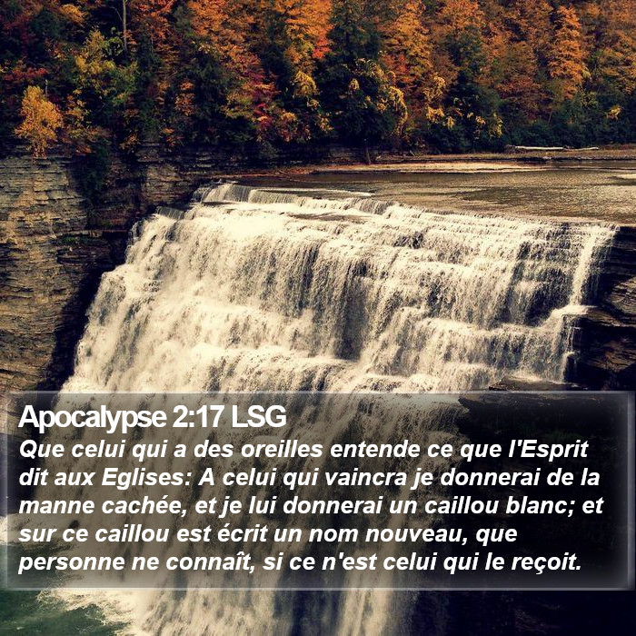 Apocalypse 2:17 LSG Bible Study