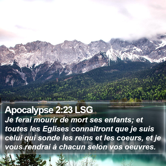 Apocalypse 2:23 LSG Bible Study