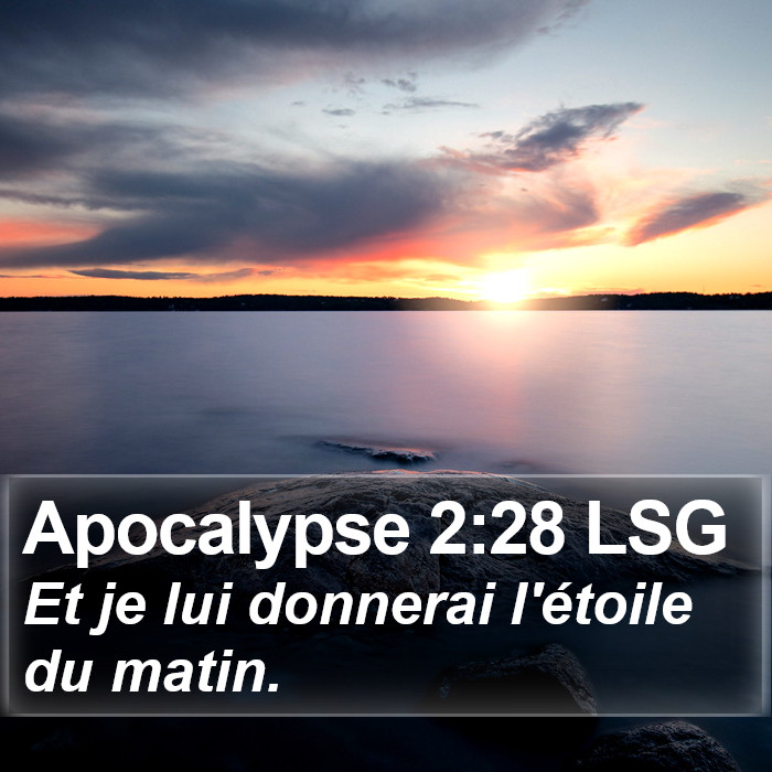 Apocalypse 2:28 LSG Bible Study
