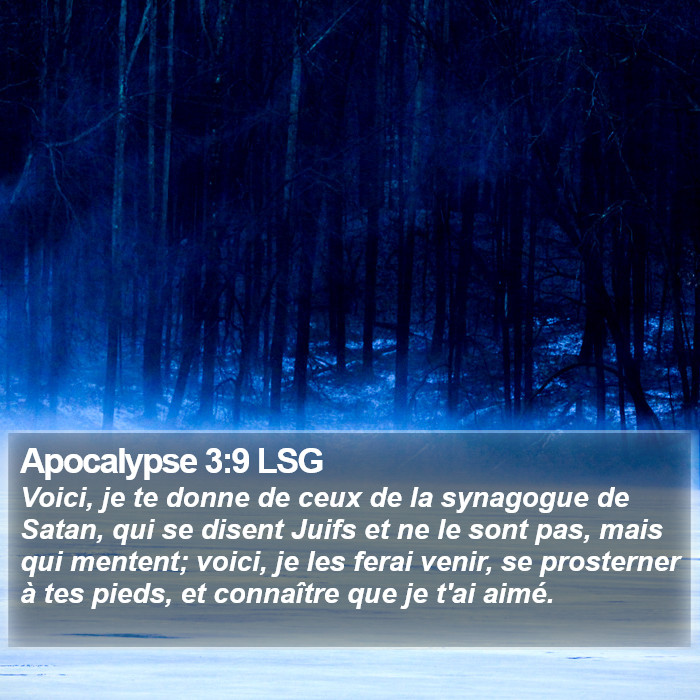 Apocalypse 3:9 LSG Bible Study