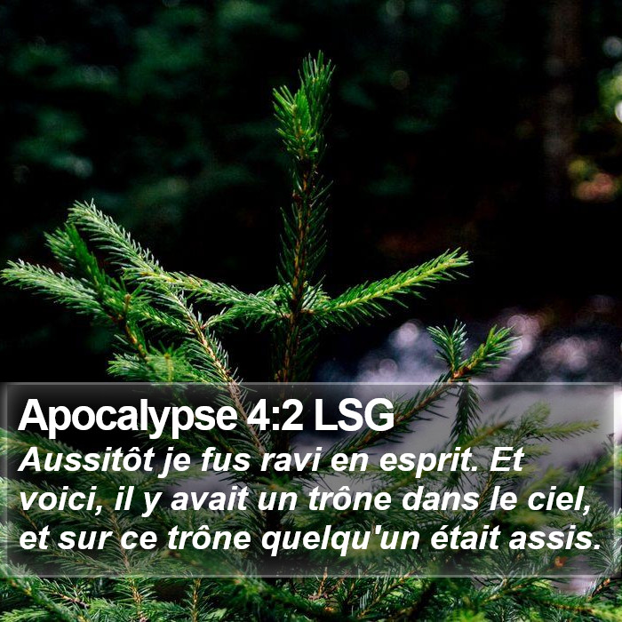 Apocalypse 4:2 LSG Bible Study