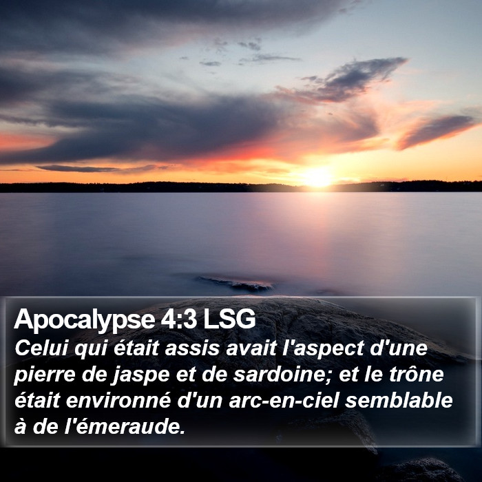 Apocalypse 4:3 LSG Bible Study