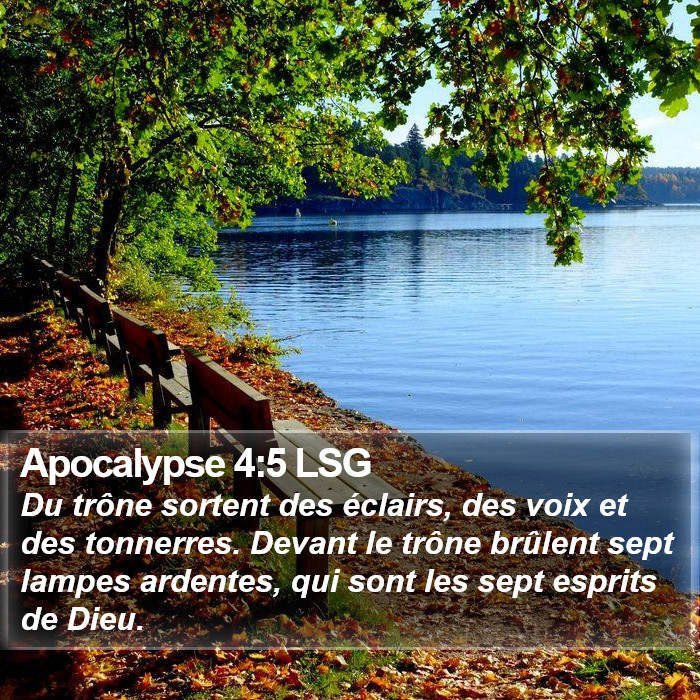 Apocalypse 4:5 LSG Bible Study
