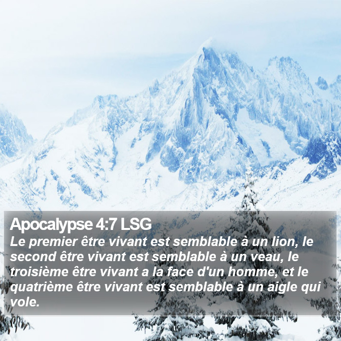 Apocalypse 4:7 LSG Bible Study