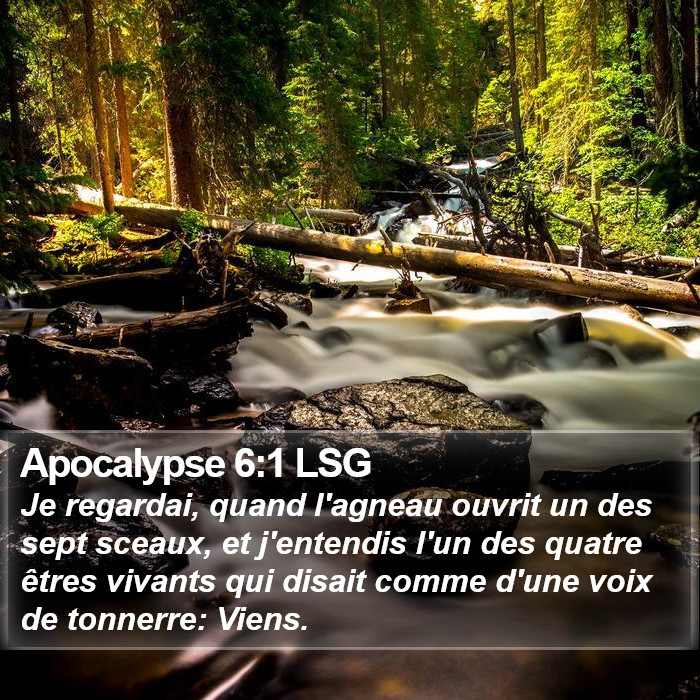 Apocalypse 6:1 LSG Bible Study