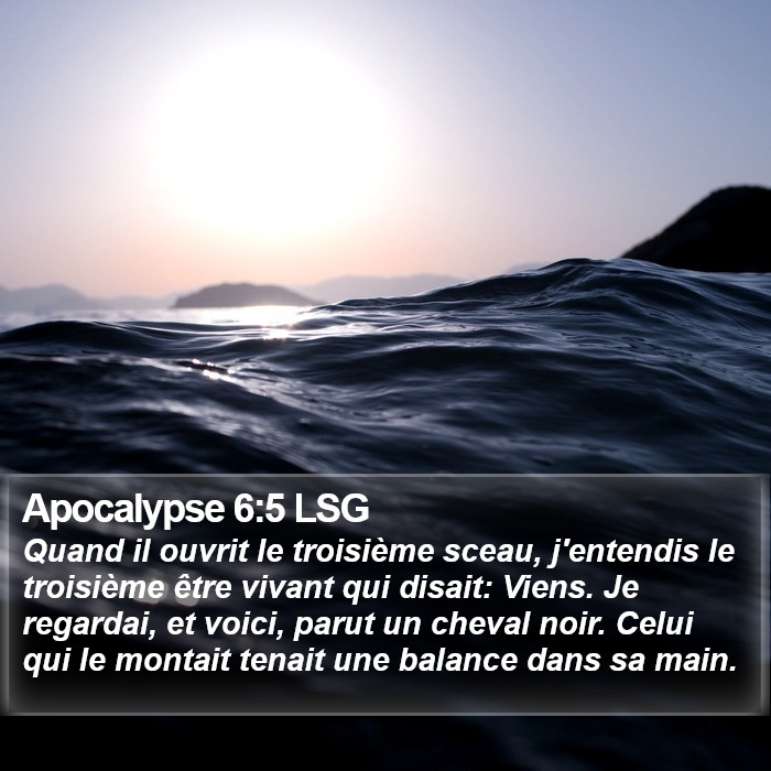 Apocalypse 6:5 LSG Bible Study