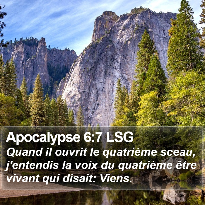 Apocalypse 6:7 LSG Bible Study