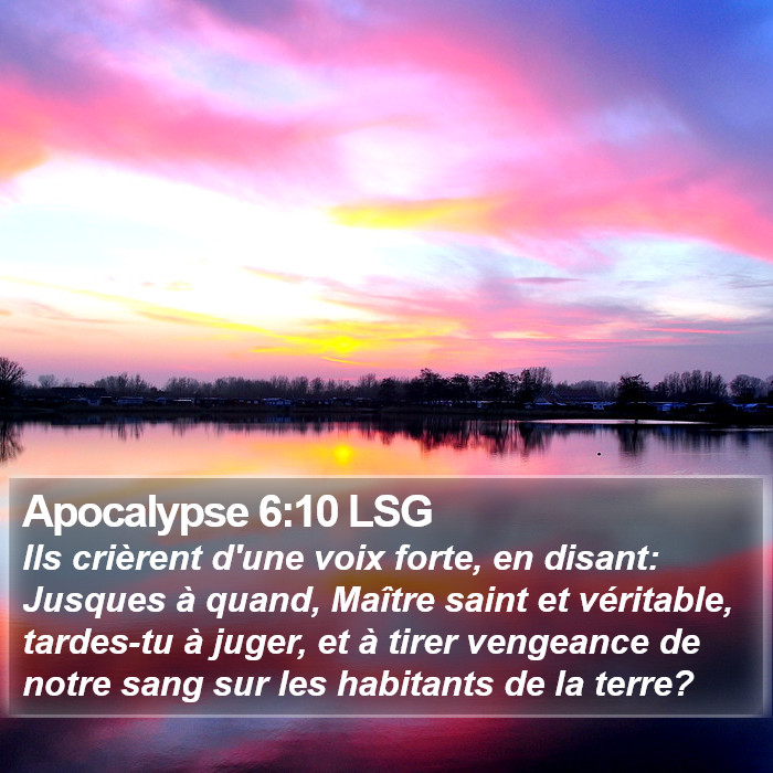 Apocalypse 6:10 LSG Bible Study