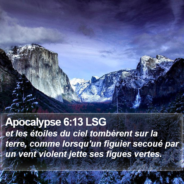 Apocalypse 6:13 LSG Bible Study