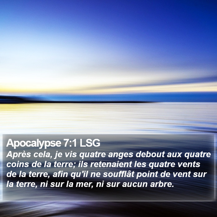 Apocalypse 7:1 LSG Bible Study