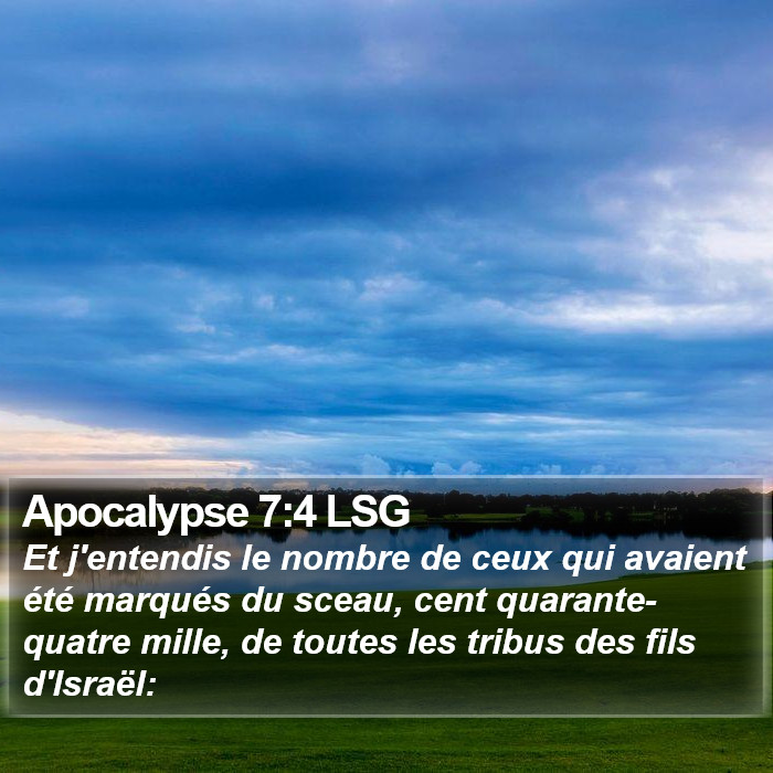 Apocalypse 7:4 LSG Bible Study