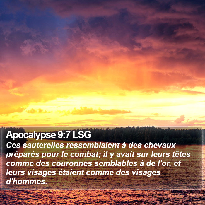 Apocalypse 9:7 LSG Bible Study