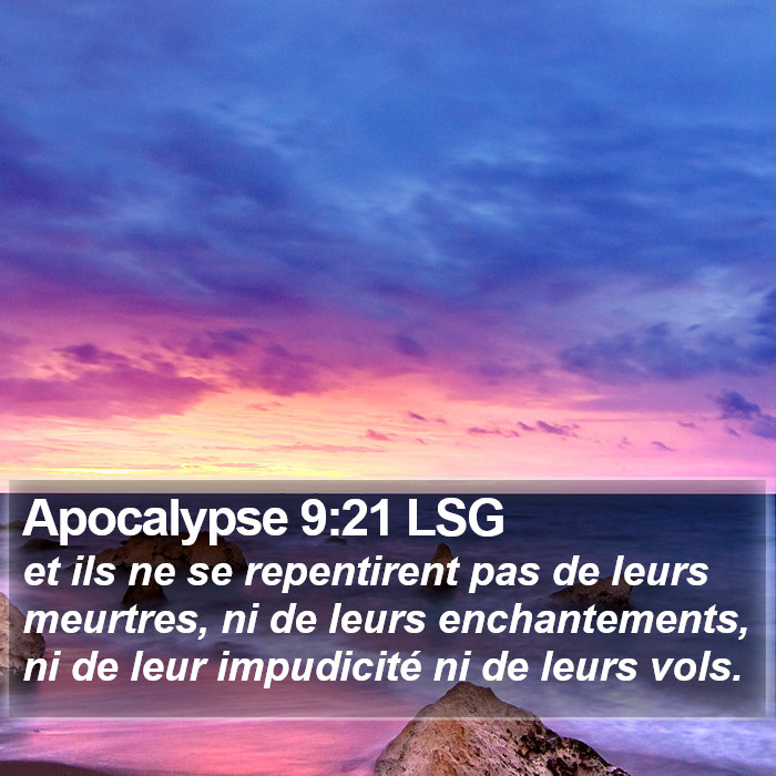 Apocalypse 9:21 LSG Bible Study