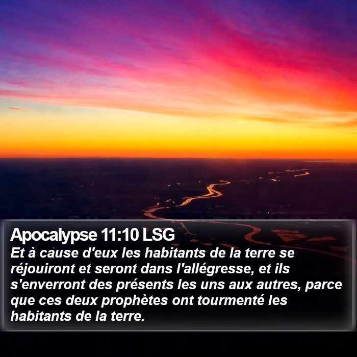 Apocalypse 11:10 LSG Bible Study