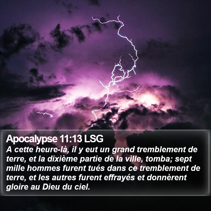 Apocalypse 11:13 LSG Bible Study