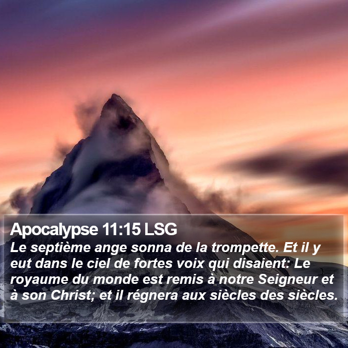 Apocalypse 11:15 LSG Bible Study