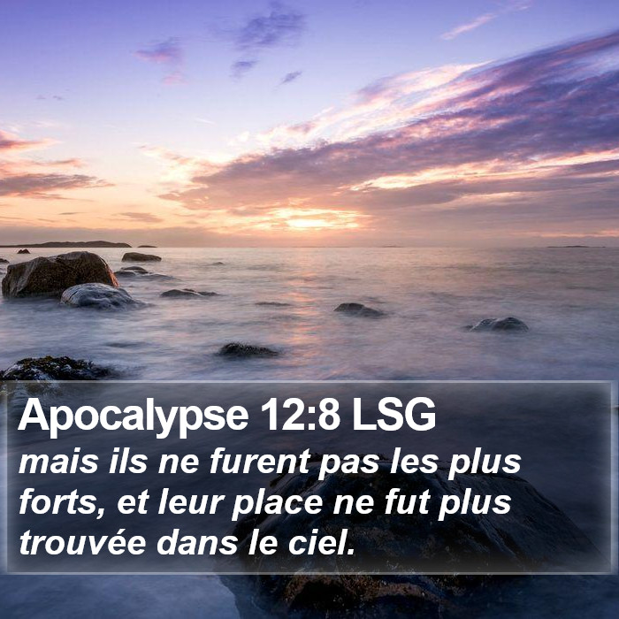 Apocalypse 12:8 LSG Bible Study