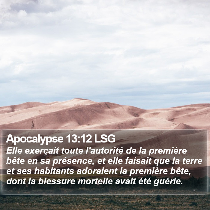Apocalypse 13:12 LSG Bible Study