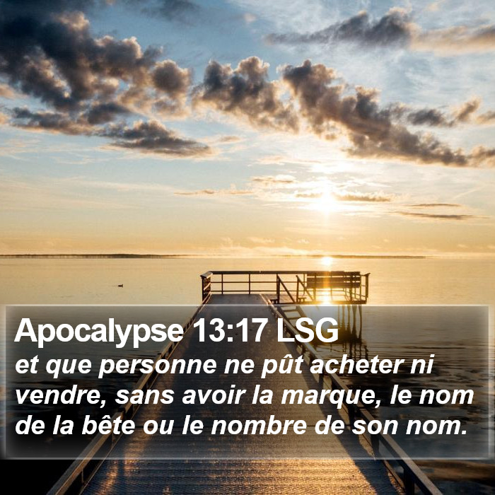 Apocalypse 13:17 LSG Bible Study