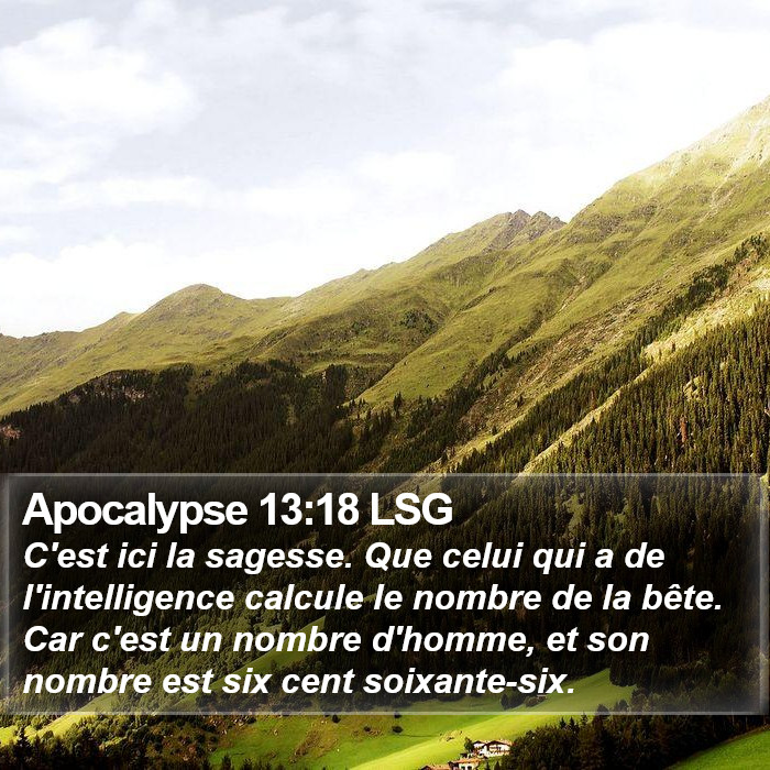 Apocalypse 13:18 LSG Bible Study