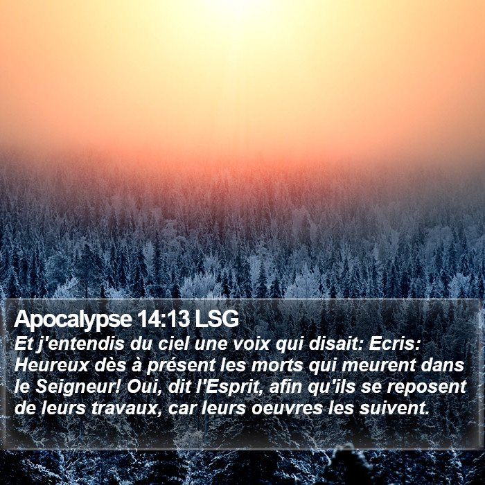 Apocalypse 14:13 LSG Bible Study