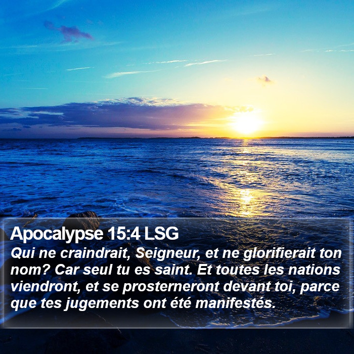 Apocalypse 15:4 LSG Bible Study