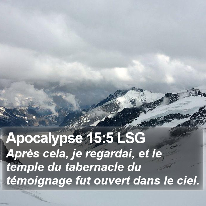 Apocalypse 15:5 LSG Bible Study