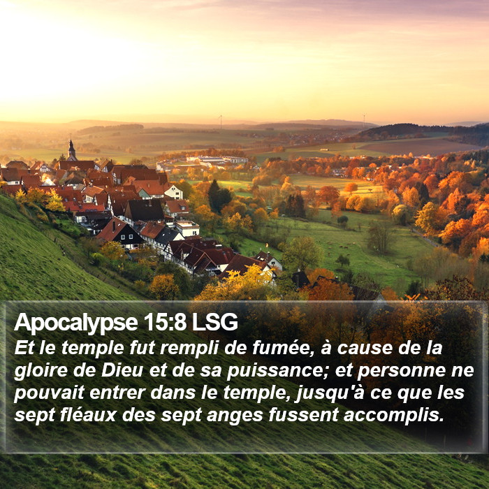 Apocalypse 15:8 LSG Bible Study