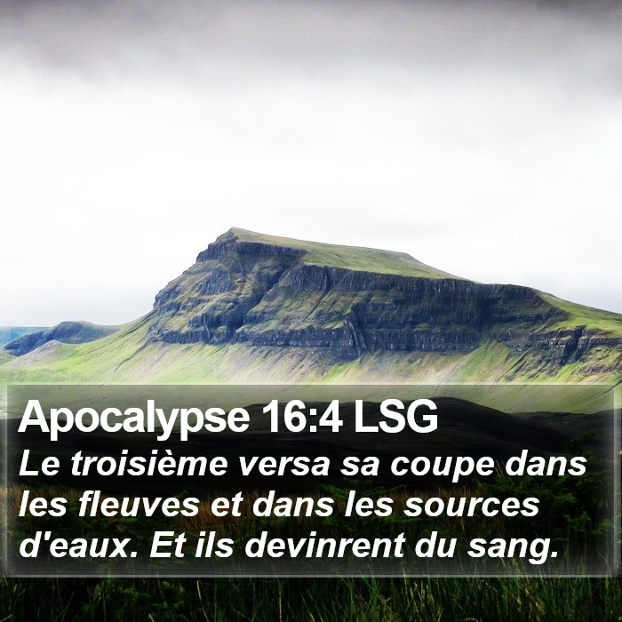 Apocalypse 16:4 LSG Bible Study