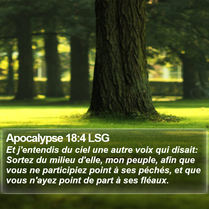 Apocalypse 18:4 LSG Bible Study