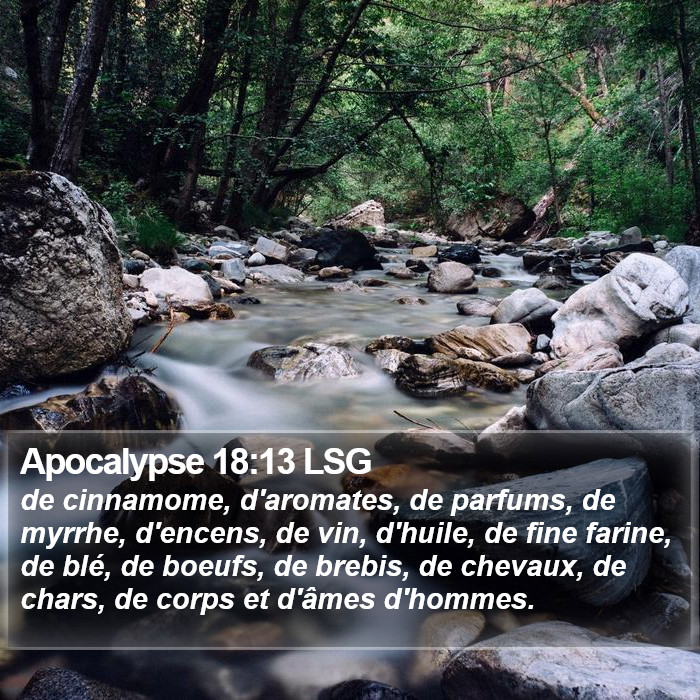 Apocalypse 18:13 LSG Bible Study