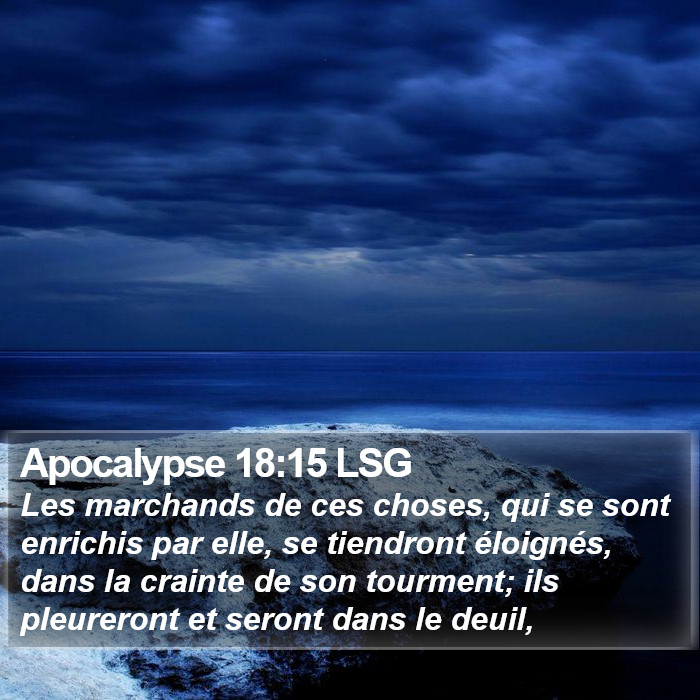 Apocalypse 18:15 LSG Bible Study