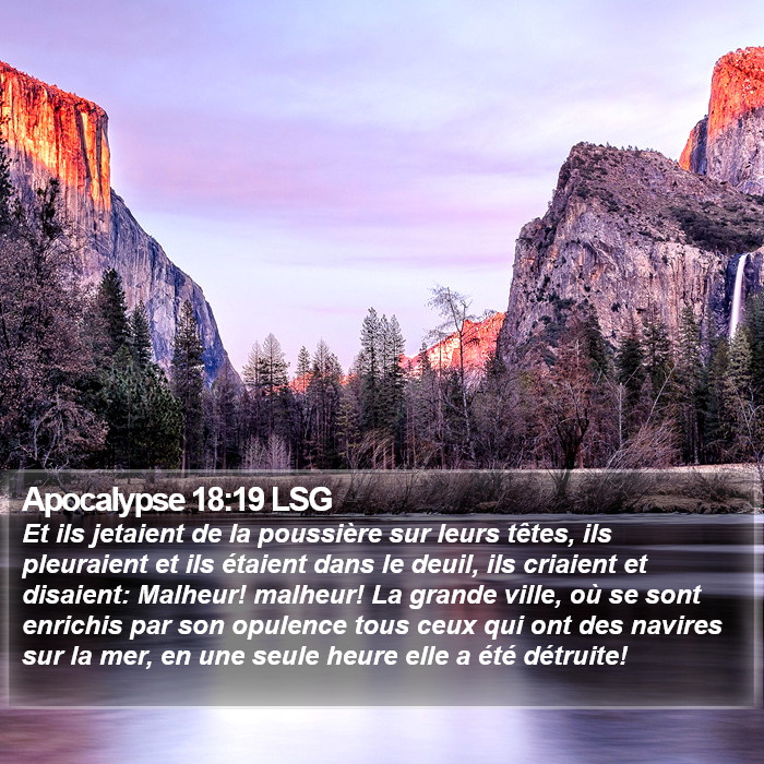 Apocalypse 18:19 LSG Bible Study