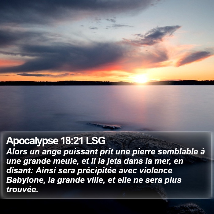 Apocalypse 18:21 LSG Bible Study