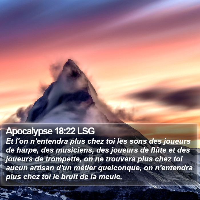 Apocalypse 18:22 LSG Bible Study