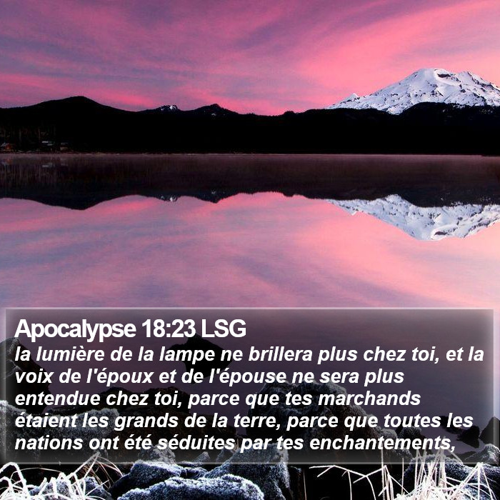 Apocalypse 18:23 LSG Bible Study