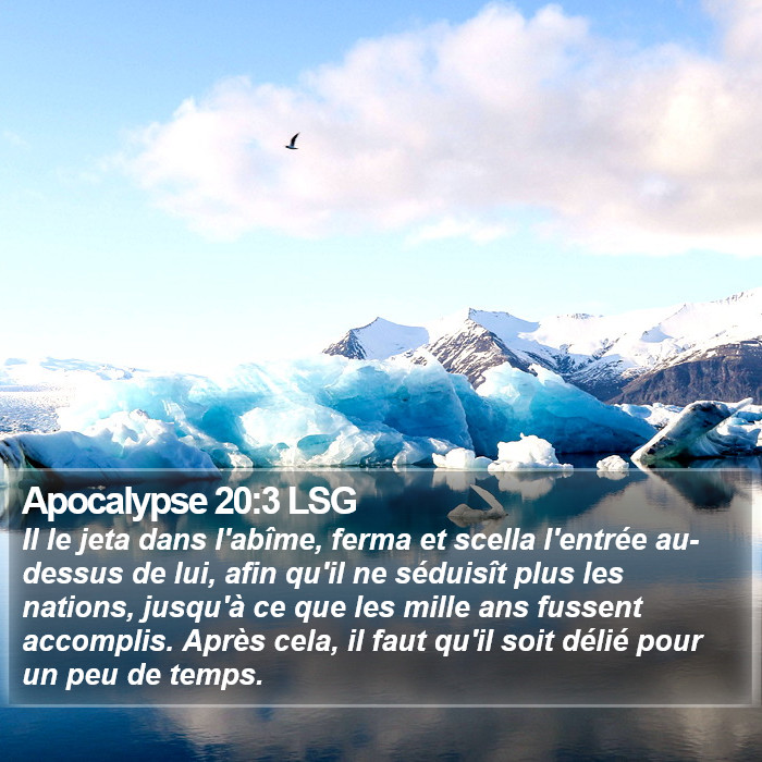 Apocalypse 20:3 LSG Bible Study