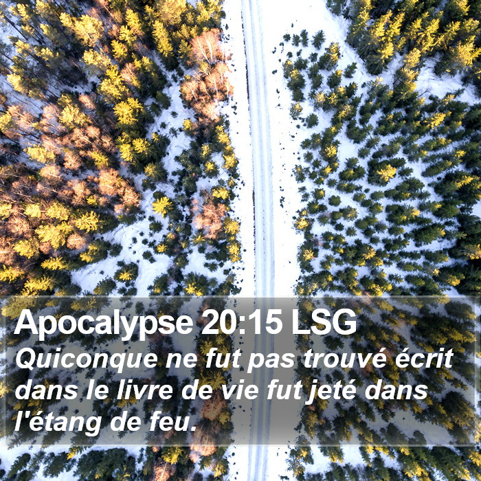 Apocalypse 20:15 LSG Bible Study