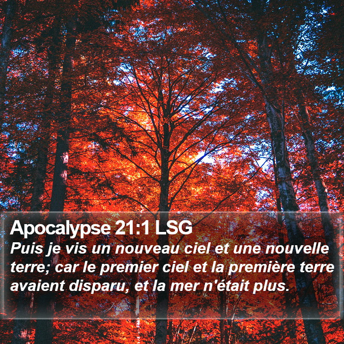 Apocalypse 21:1 LSG Bible Study