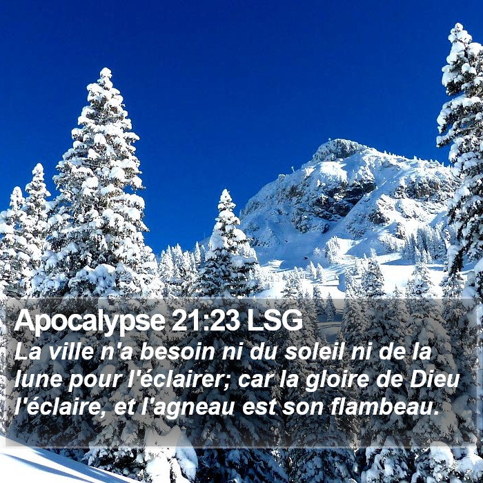 Apocalypse 21:23 LSG Bible Study