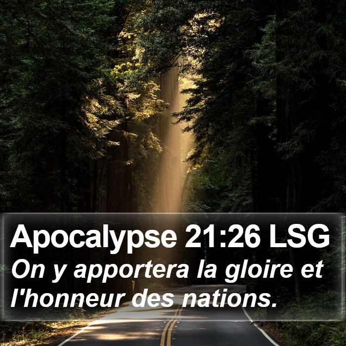 Apocalypse 21:26 LSG Bible Study