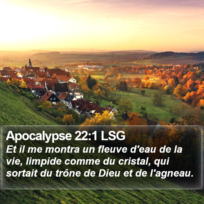 Apocalypse 22:1 LSG Bible Study