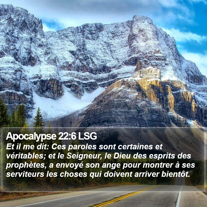 Apocalypse 22:6 LSG Bible Study