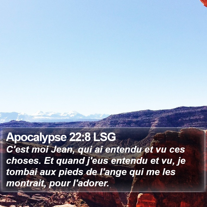 Apocalypse 22:8 LSG Bible Study