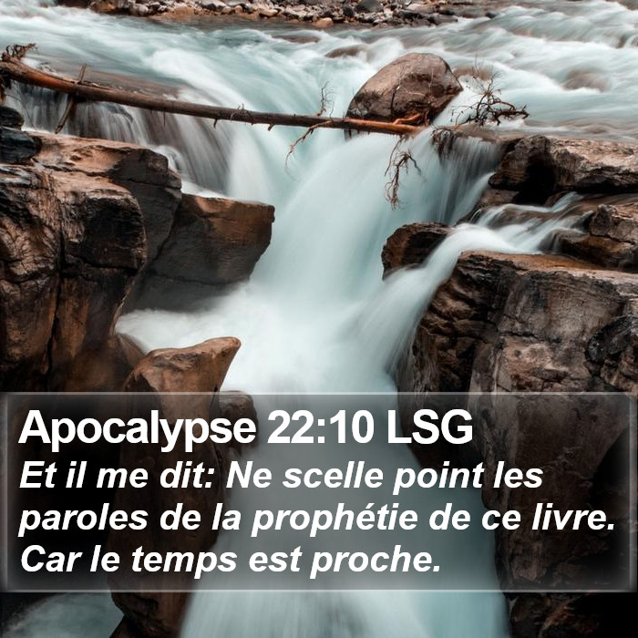 Apocalypse 22:10 LSG Bible Study